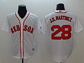 Red Sox 28 J.D. Martinez White Cool Base Stitched Baseball Jerseys,baseball caps,new era cap wholesale,wholesale hats